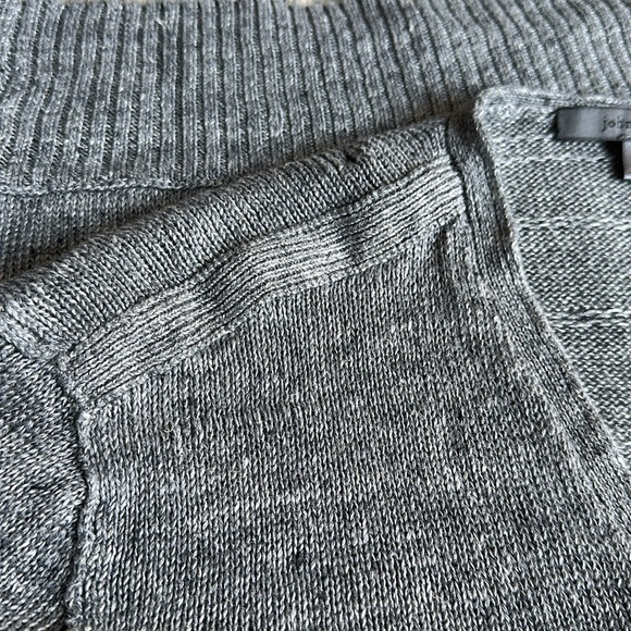 John Varvatos Men’s Linen/Cotton V-Neck Sweater - Picture 3 of 7